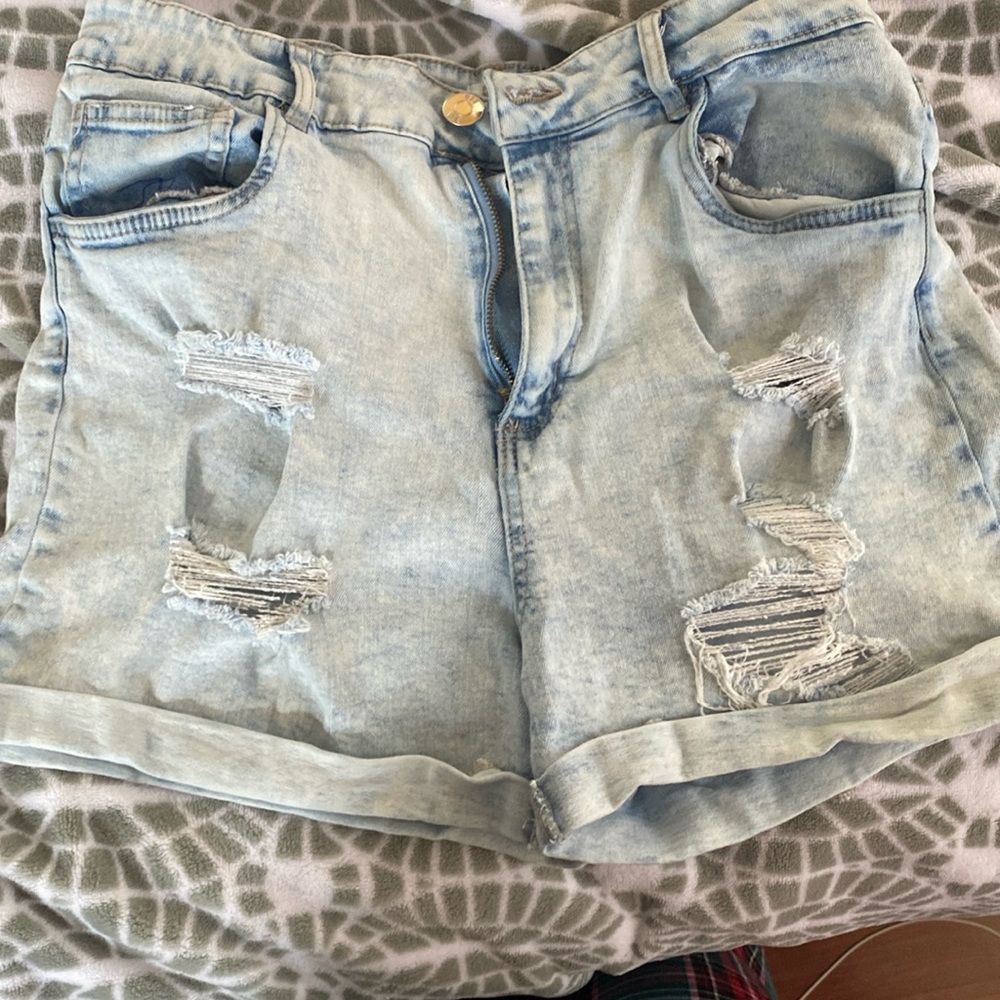 Denim shorts